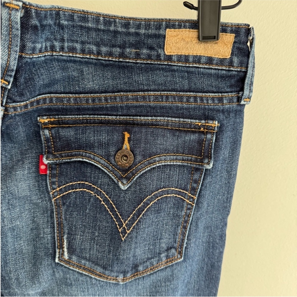 Levi's Y2K Dark Low Boot Cut Blue Jeans
